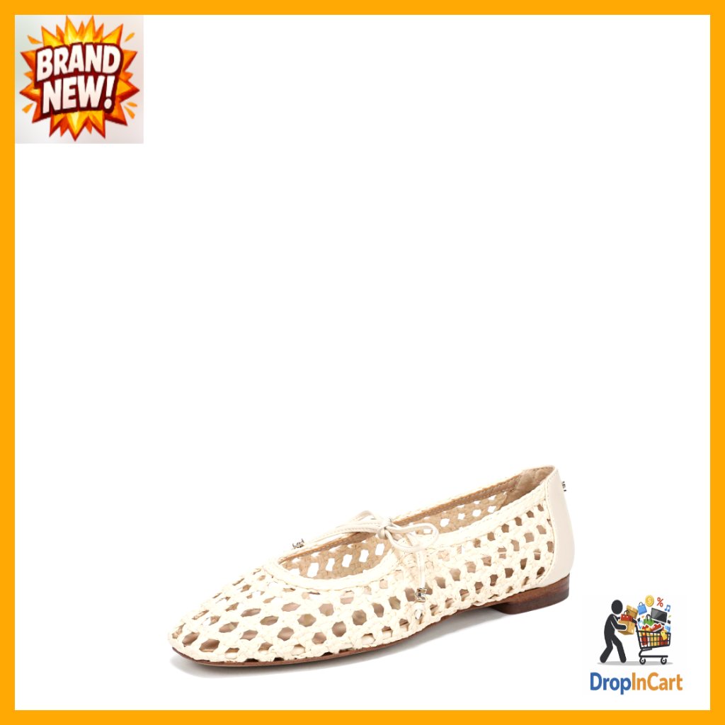 Woven Mary Jane Flats Square Toe Ballet Chic Spring Summer Slip On